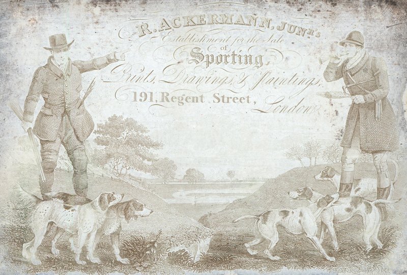 R Ackermann, Junior, 191 Regent Street, Trade Card by English School