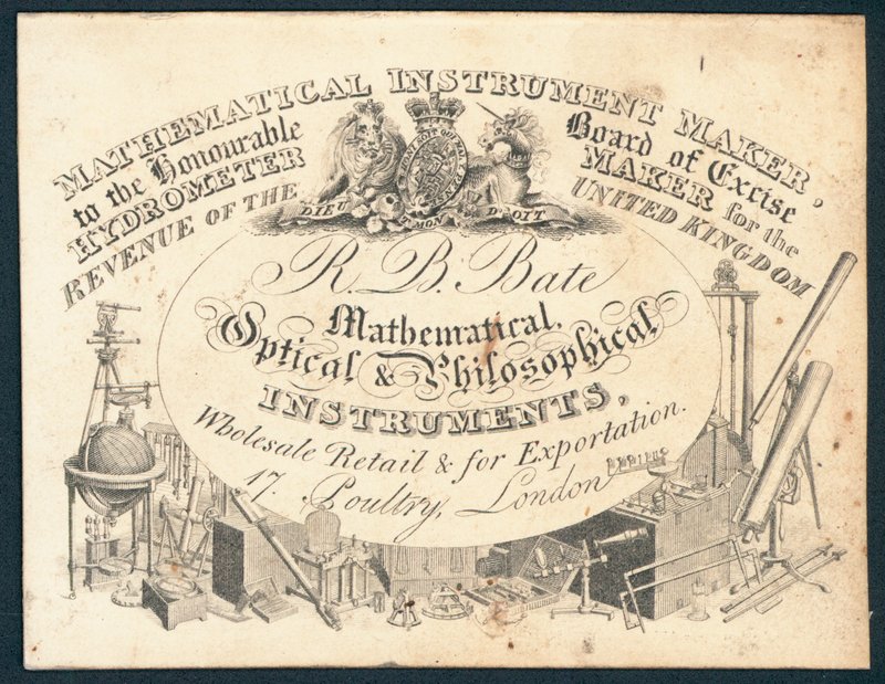 R B Bate, mathematical, optical and philosophical instruments by English School