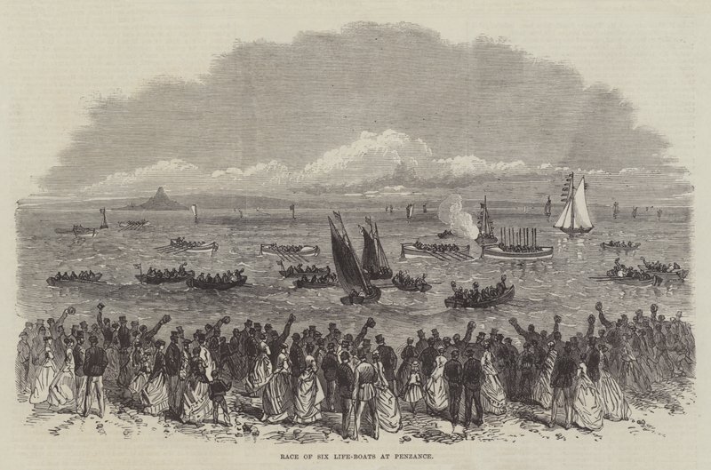 Race of Six Life-Boats at Penzance by English School