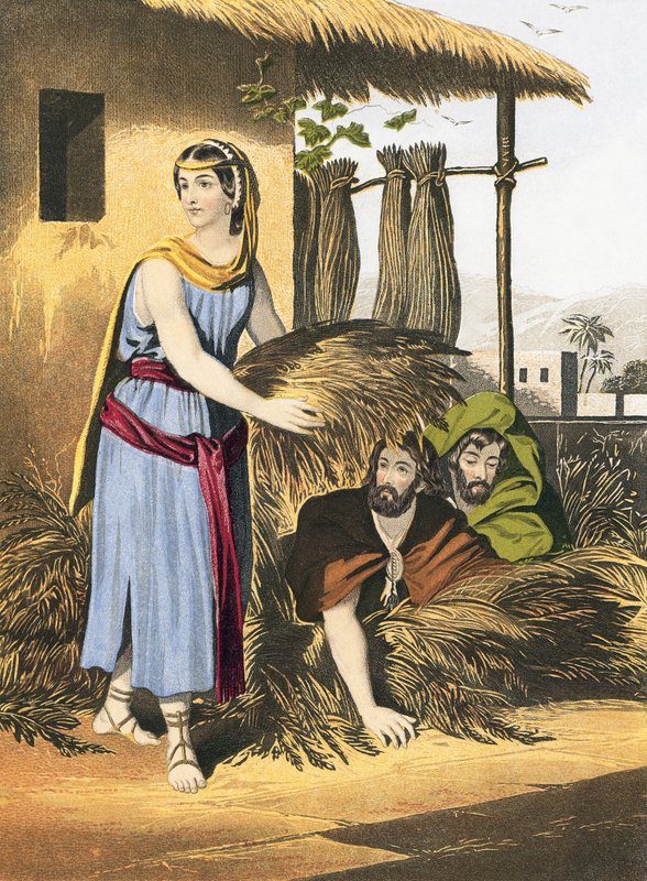 Rahab and the Spies by English School