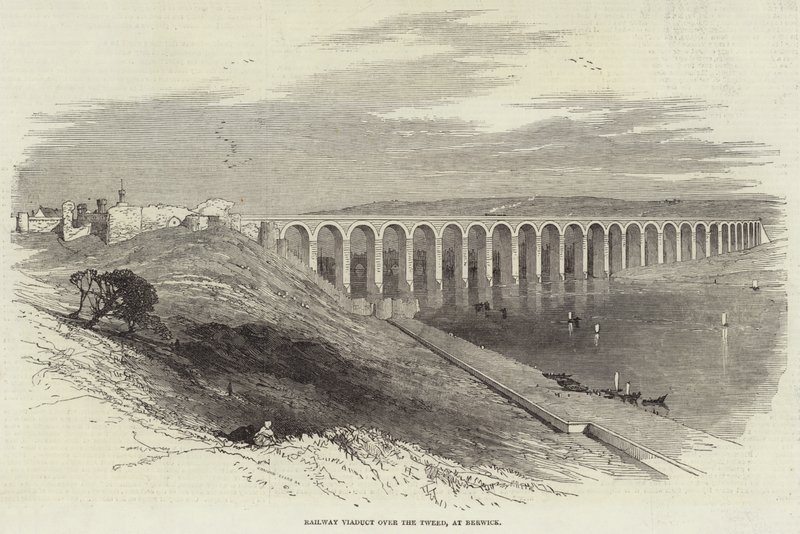 Railway Viaduct over the Tweed, at Berwick by English School