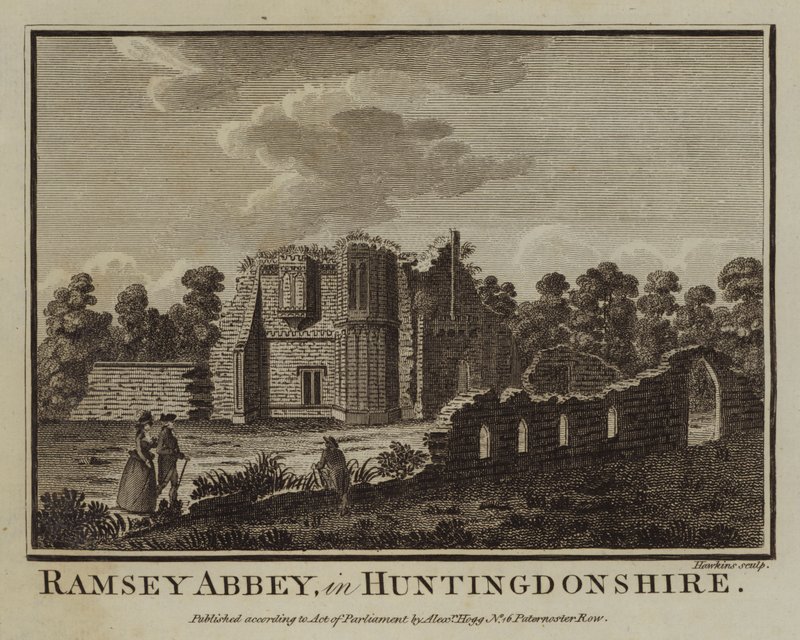 Ramsey Abbey, in Huntingdonshire by English School