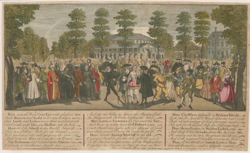 Ranelagh Gardens. Masquerade for the Venetian Ambassador, 1749 by English School
