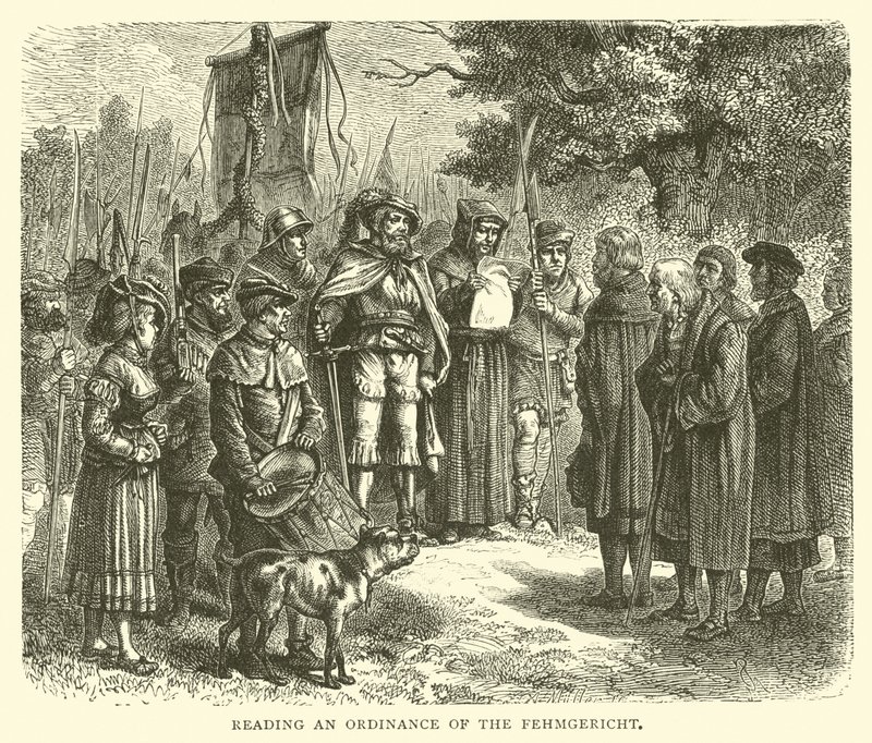Reading an ordinance of the Fehmgericht by English School