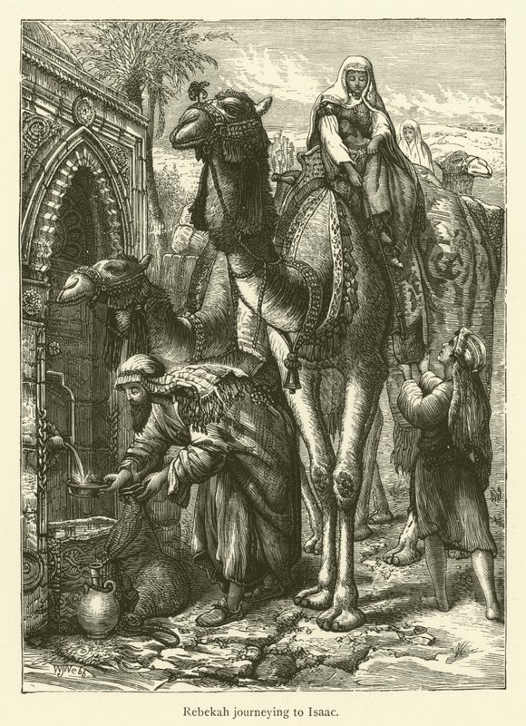 Rebekah Journeying to Isaac by English School