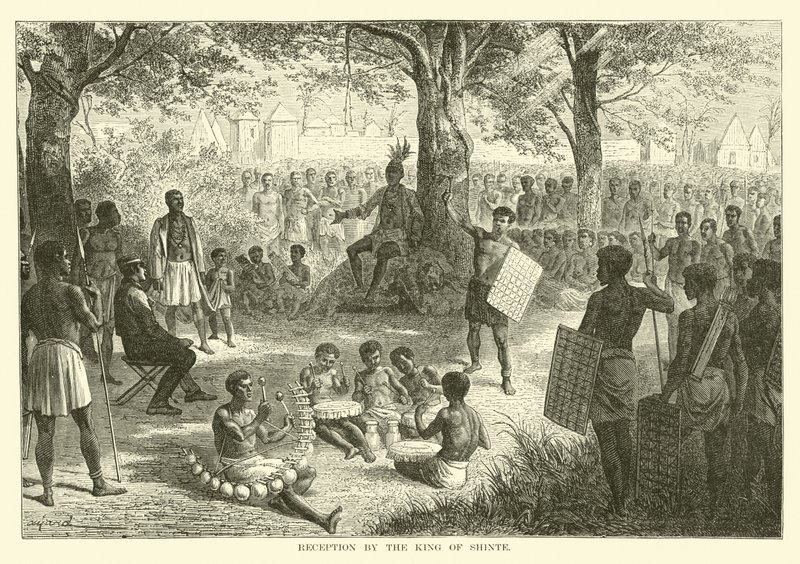 Reception by the King of Shinte by English School