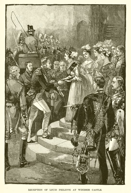 Reception of Louis Philippe at Windsor Castle by English School