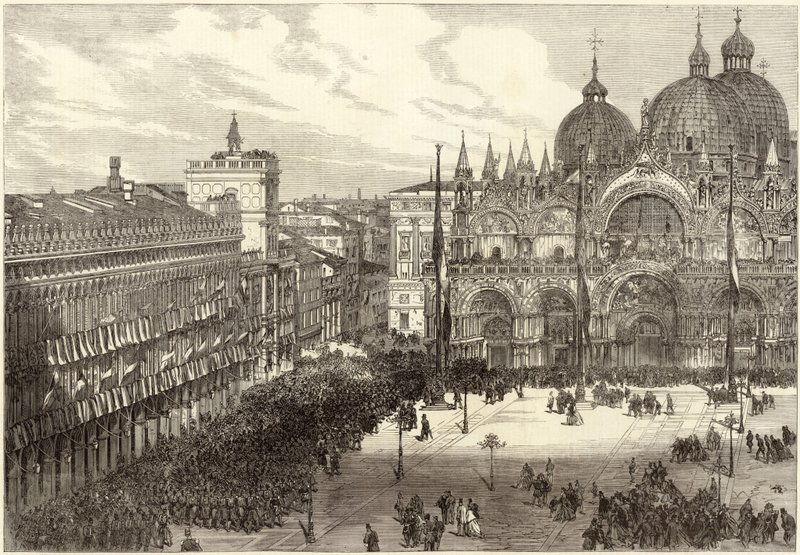 Reception of the Italian Troops in Front of St. Mark
