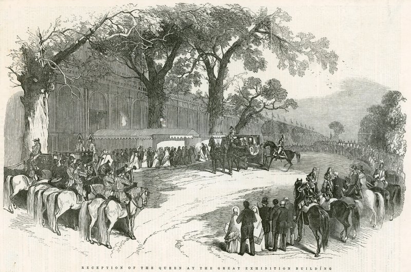 Reception of the Queen at the Great Exhibition Building, Great Exhibition, 1851 by English School