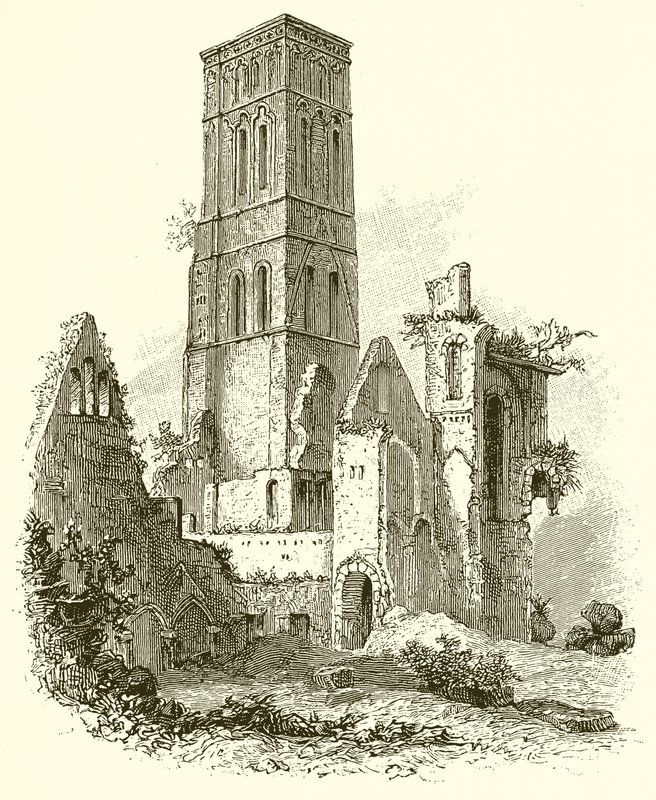 Remains of Osney Abbey by English School