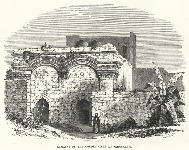Remains of the Golden Gate at Jerusalem by English School
