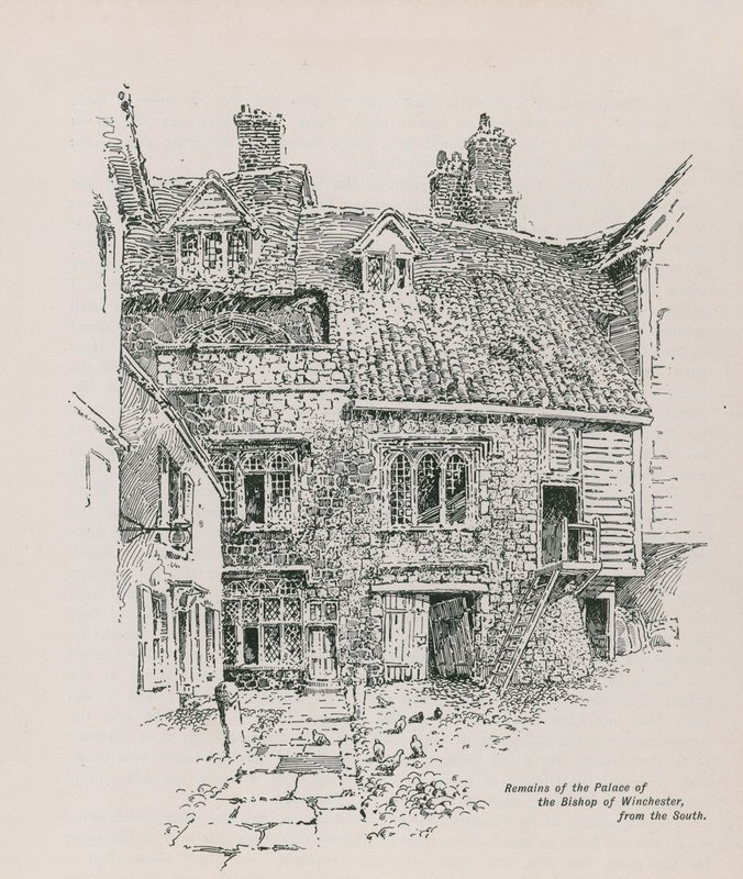 Remains of the Palace of the Bishop of Winchester by English School