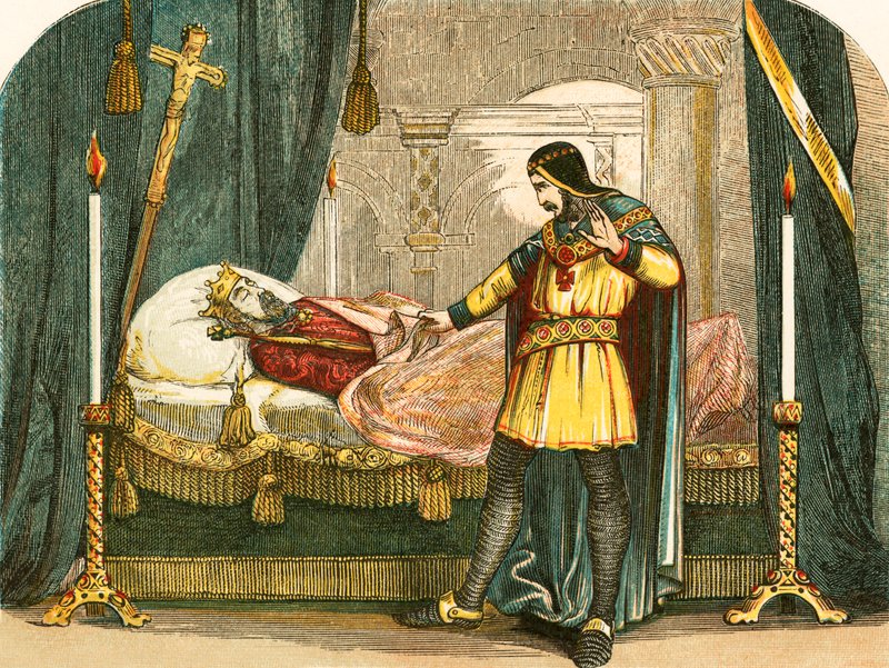 Remorse of Richard I on Seeing the Corpse of His Father by English School