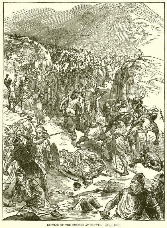 Repulse of the English at Corwen by English School