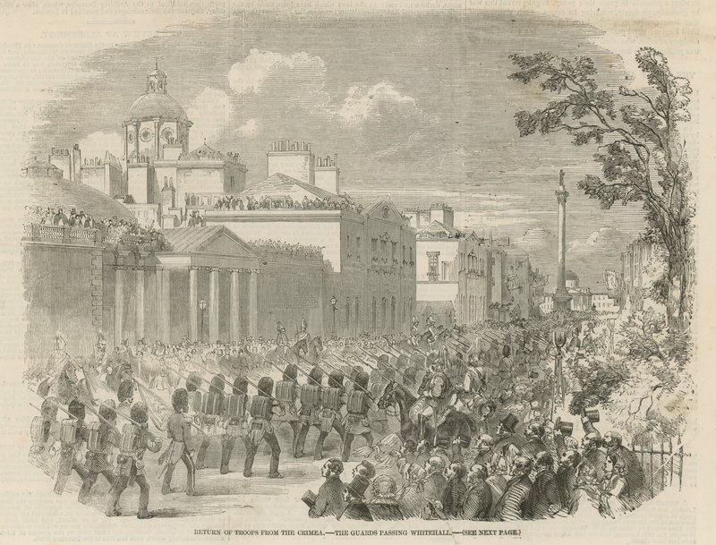 Return of troops from the Crimea by English School