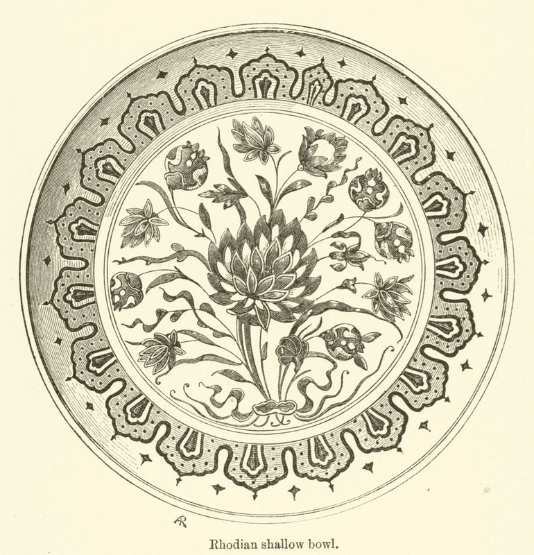 Rhodian Shallow Bowl by English School