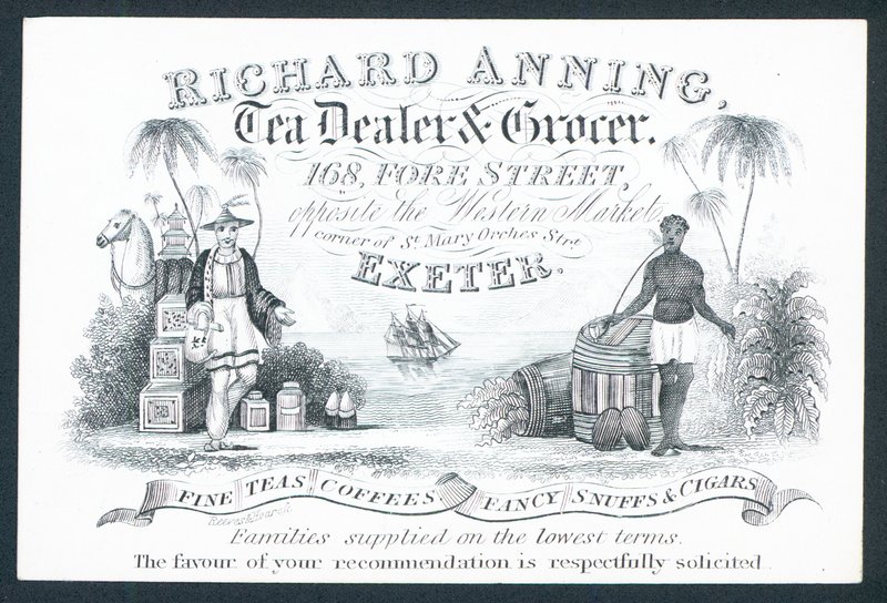 Richard Anning, Tea Dealer and Grocer, Trade Card by English School