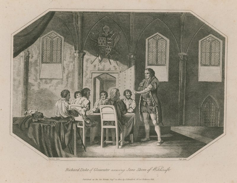Richard Duke of Gloucester Accusing Jane Shore of Witchcraft by English School