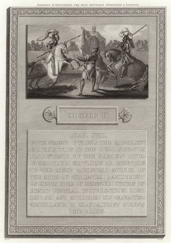 Richard II Suspending the Duel Between Hereford and Norfolk by English School
