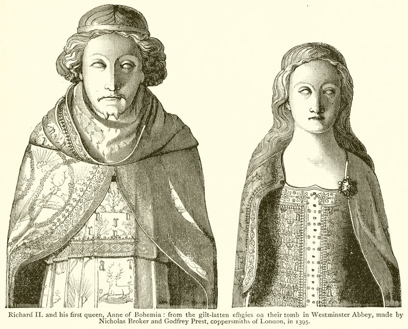 Richard II and his First Queen, Anne of Bohemia by English School
