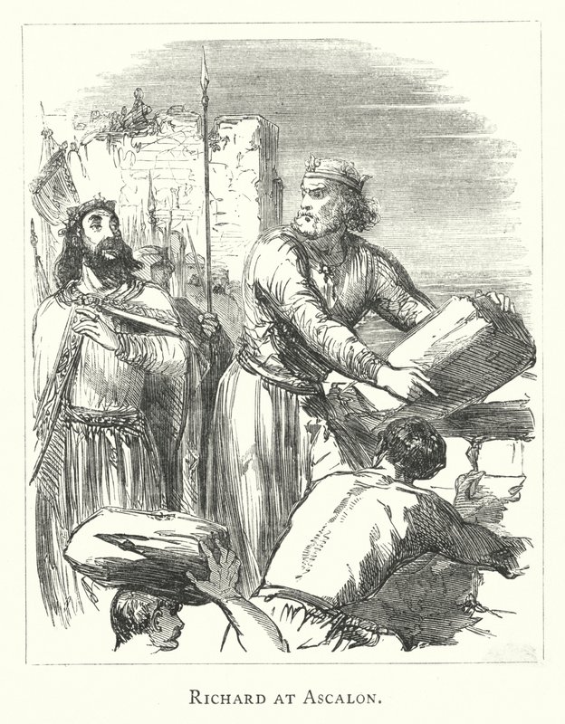 Richard at Ascalon by English School