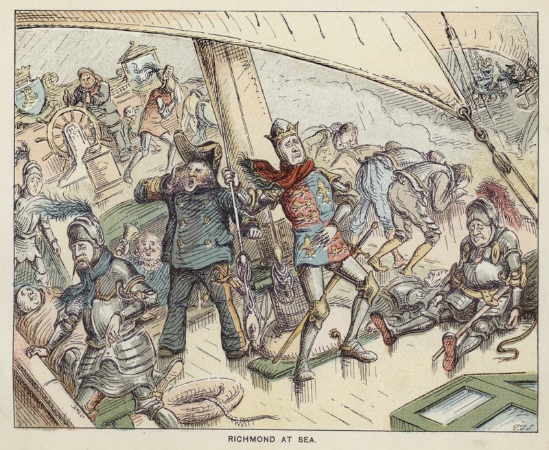 Richmond (Future King Henry VII) at Sea by English School
