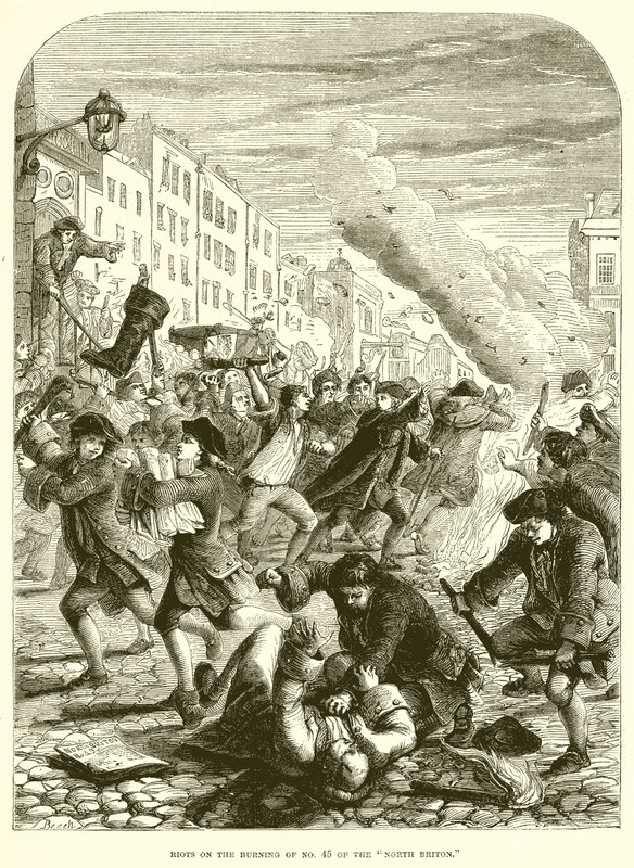Riots on the Burning of No. 45 of the North Briton by English School