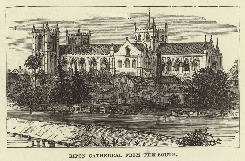 Ripon Cathedral from the South by English School