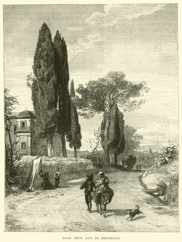 Road from Cavi to Genazzano by English School