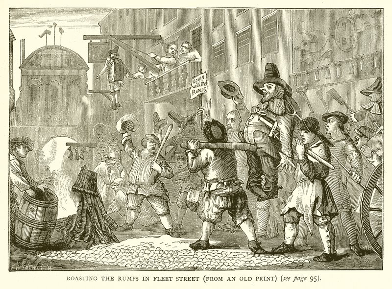 Roasting the Rumps in Fleet Street by English School