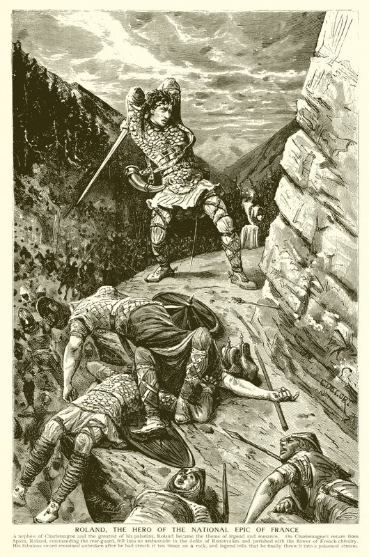 Roland, the Hero of the National Epic of France by English School