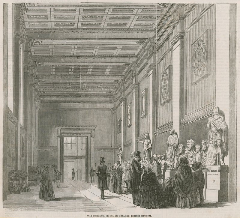 Roman Gallery in the British Museum by English School