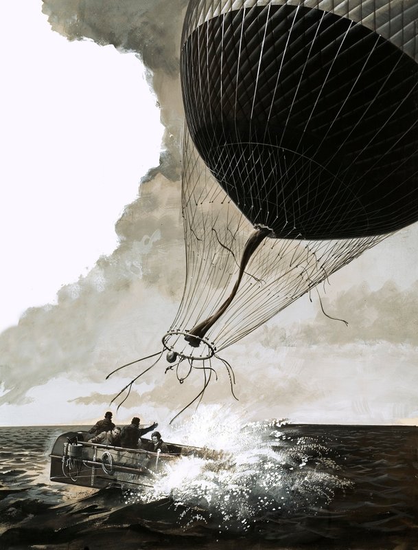 Rosemary Mudie and her husband attempt a transatlantic crossing by balloon by English School