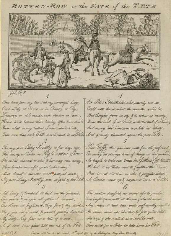 Rotten Row; or, The Fate of the Tête by English School