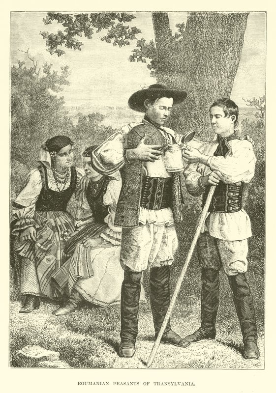 Roumanian Peasants of Transylvania by English School