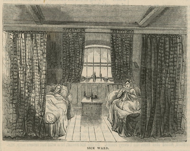 Royal Free Hospital, London: Sick Ward by English School