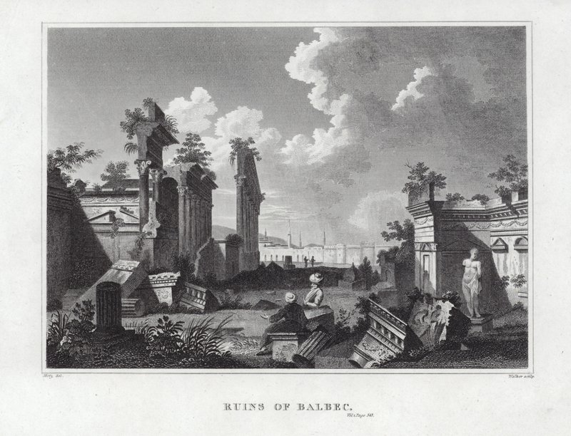 Ruins of Balbec by English School
