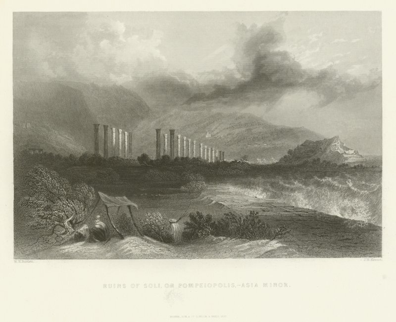 Ruins of Soli, or Pompeiopolis, Asia Minor by English School