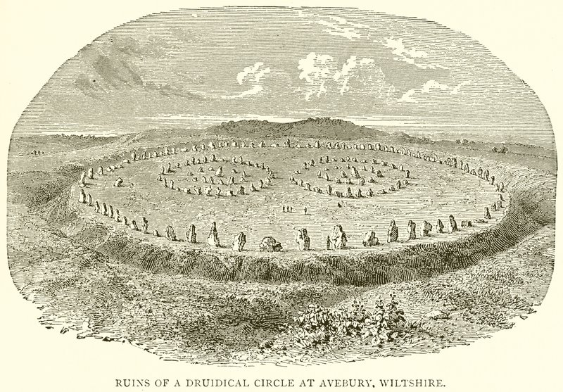 Ruins of a Druidical Circle at Avebury, Wiltshire by English School