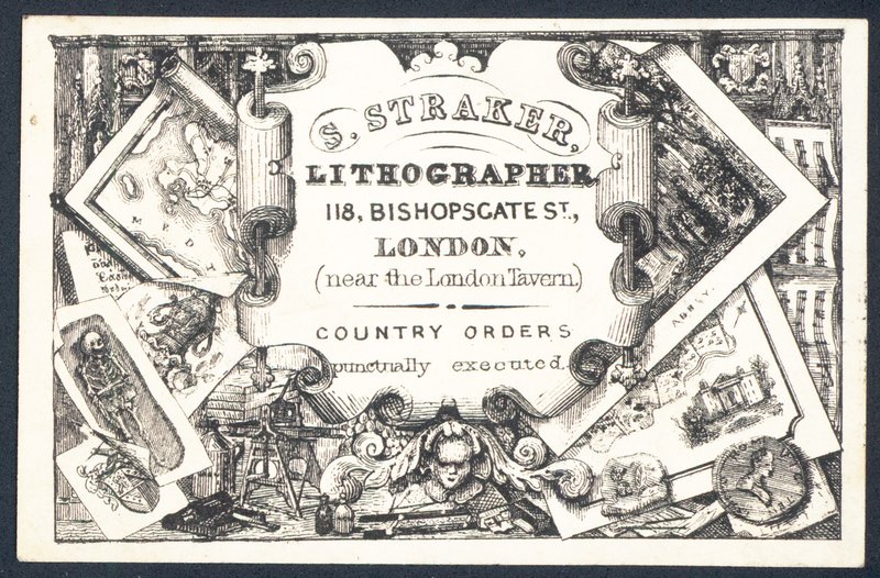 S Straker, lithographer by English School