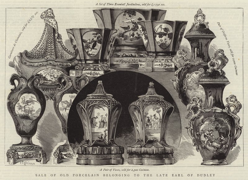 Sale of Old Porcelain belonging to the Late Earl of Dudley by English School