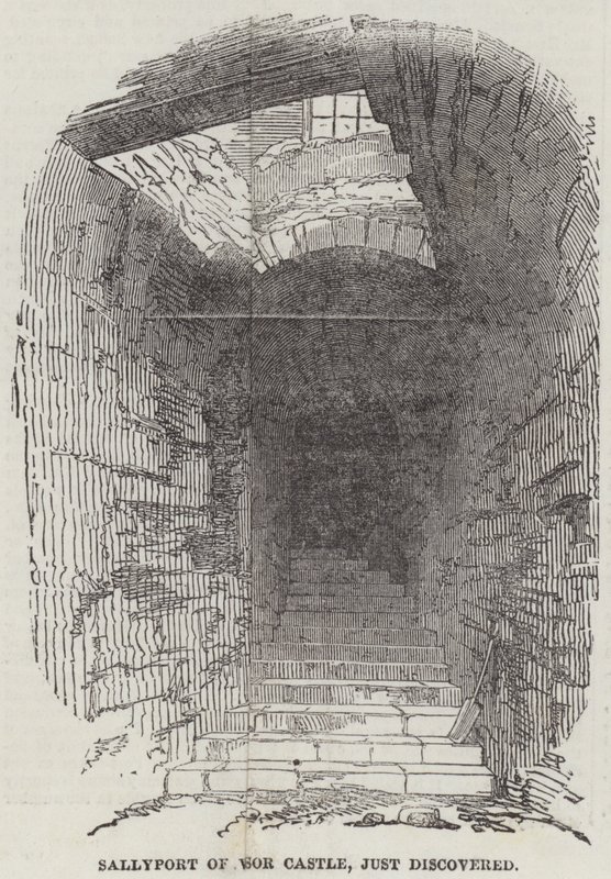 Sallyport of Windsor Castle, just discovered by English School