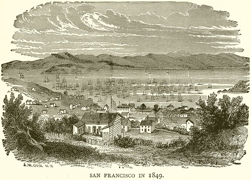San Francisco in 1849 by English School