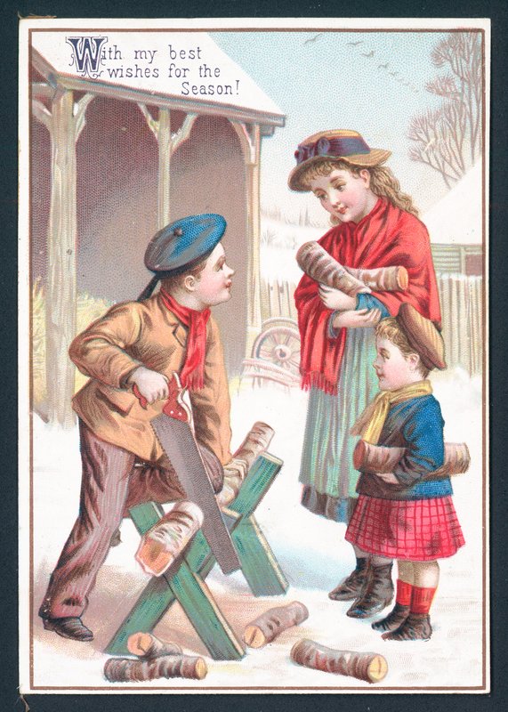 Sawing-Up Wood by English School
