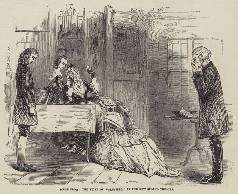 Scene from "The Vicar of Wakefield," at the New Strand Theatre by English School