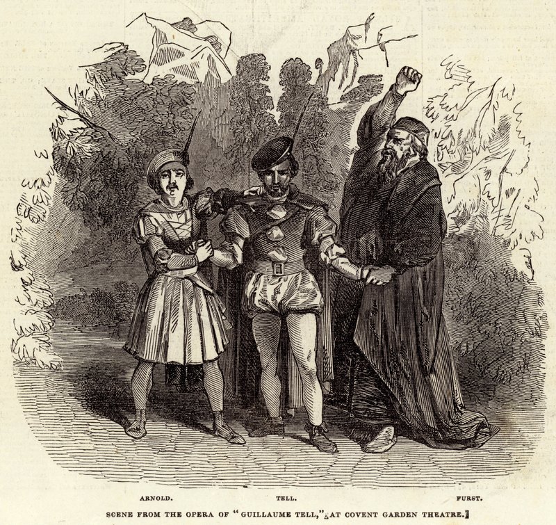 Scene from the Opera of "Guillaume Tell," at Covent Garden Theatre by English School