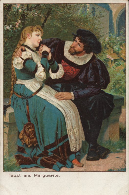Scene from the opera Faust by French composer Charles Gounod by English School