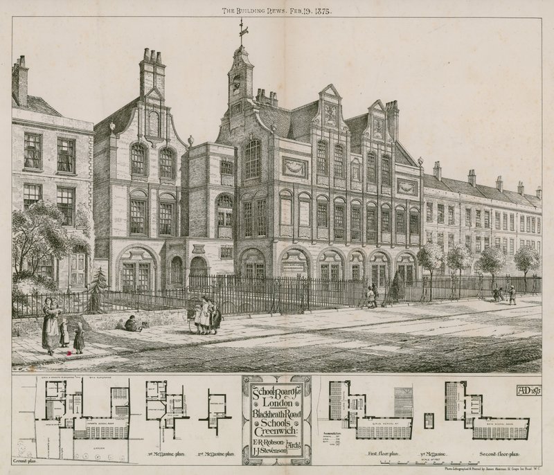 School Board for London, Blackheath Road Schools, Greenwich, London by English School