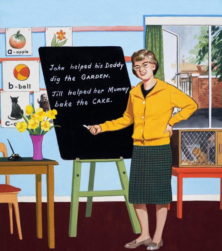 School Teacher by English School