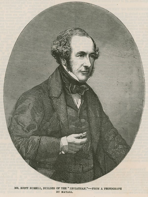Scott Russell, Builder of the Leviathan Steam Ship by English School